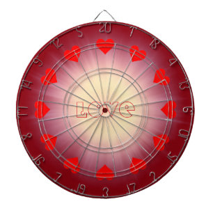 Liebe und Herz Dartscheibe
