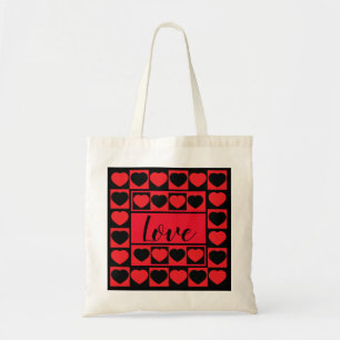 Liebe und Herz Tote Tasche