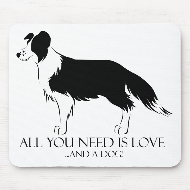 Liebe und Hund Mousepad (Vorne)