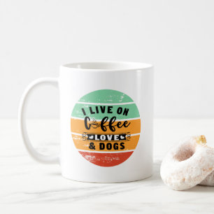 Liebe und Hunde mit Kaffee Kaffeetasse