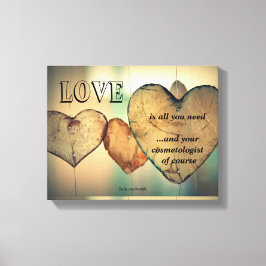 Liebe und Ihr Kosmetologe Leinwanddruck
