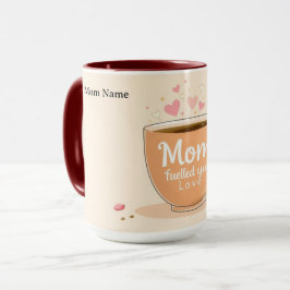 Liebe und Kaffee für Mama | Elegantes Geschenk Tasse