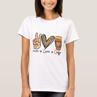 Liebe und Kaffee T-Shirt