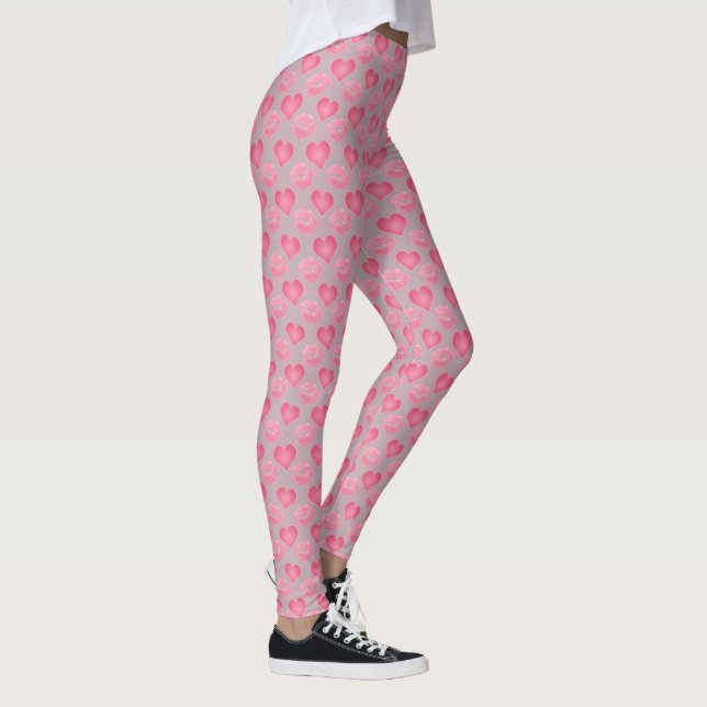 Liebe und Kisses Leggings Valentine's Kisses Pants (Rechts)