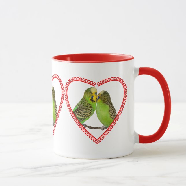 Liebe und Kisses Tasse (Rechts)