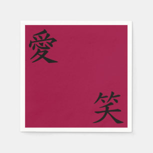 Liebe und Lachen Serviette