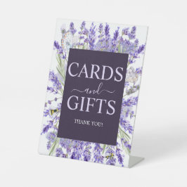 Liebe und Lavendel | Elegante Blumenkarten & Gesch Sockelschild