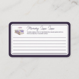 Liebe und Lavendel | Meldung "Speicherlane" Begleitkarte