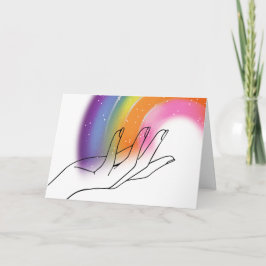 Liebe und leicht geklappte Grußkarte Karte