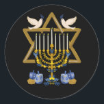Liebe und leicht Hanukkah Juden Menorah jüdische C Runder Aufkleber<br><div class="desc">Hanukkah ist ein jüdisches Festival,  das an die Umwidmung des zweiten Tempels erinnert. Es ist auch bekannt als das Festival der Lichter,  Chanukah.</div>