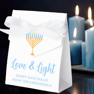 Liebe und leicht Hanukkah Menorah Custom Party Geschenkschachtel