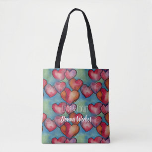 Liebe und leichte Tasche