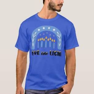 Liebe und leichter Regenbogen Hanukkah jüdische Ch T-Shirt