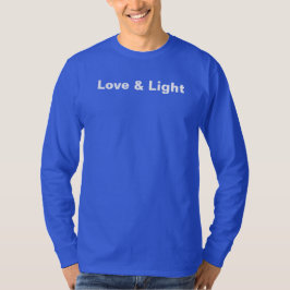 Liebe und leichter T - Shirt Blau