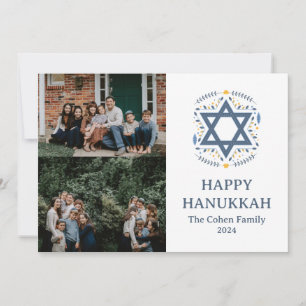 Liebe und Licht Collage aus Hanukkah-Foto Feiertagskarte