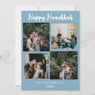 Liebe und Licht   Collage aus Hanukkah-Foto Feiertagskarte