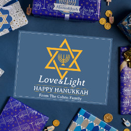 Liebe und Licht | Collage aus Hanukkah-Foto Feiertagskarte