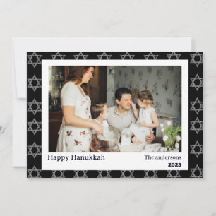 Liebe und Licht   Einfaches Hanukkah-Foto Feiertagskarte