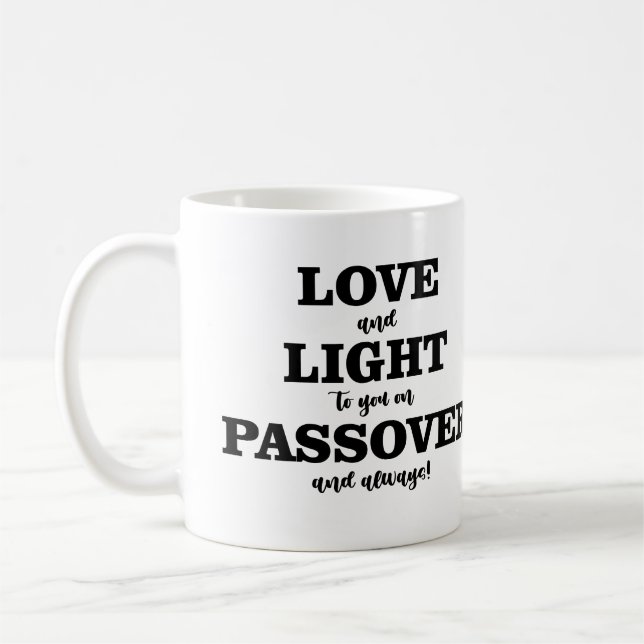 Liebe und Licht für dich auf Pessach und immer! Kaffeetasse (Links)