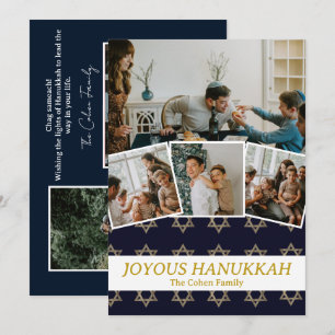 Liebe und Licht Hanukkah Foto Collage Feiertagskarte