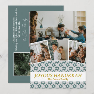 Liebe und Licht Hanukkah Foto Collage Feiertagskarte