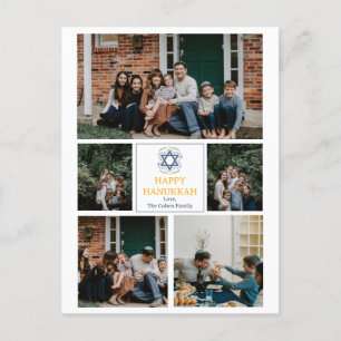 Liebe und Licht Hanukkah Foto Collage Feiertagspostkarte