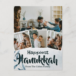 Liebe und Licht Hanukkah Foto Collage Feiertagspostkarte