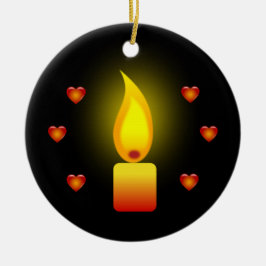 "Liebe und Licht" Keramikornament