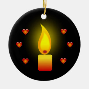 "Liebe und Licht" Keramikornament