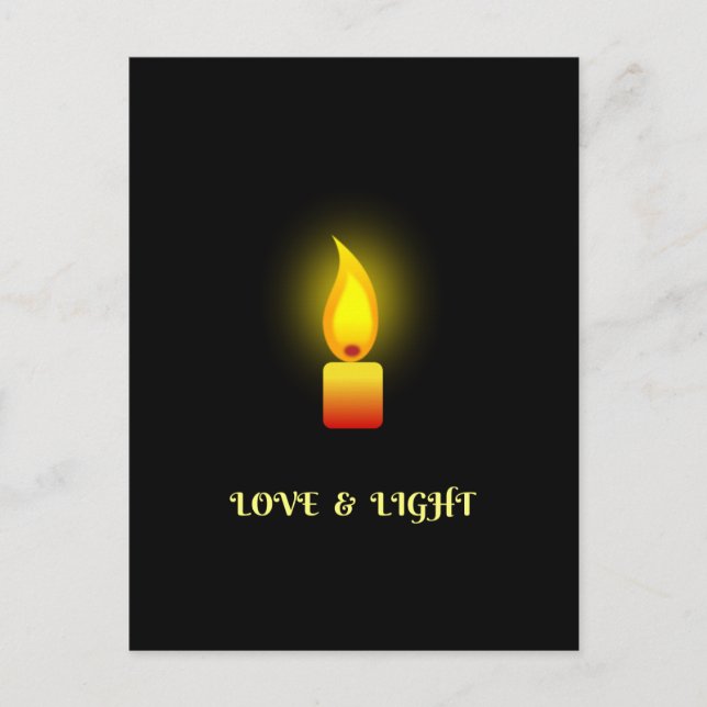 "Liebe und Licht" Postkarte (Vorderseite)