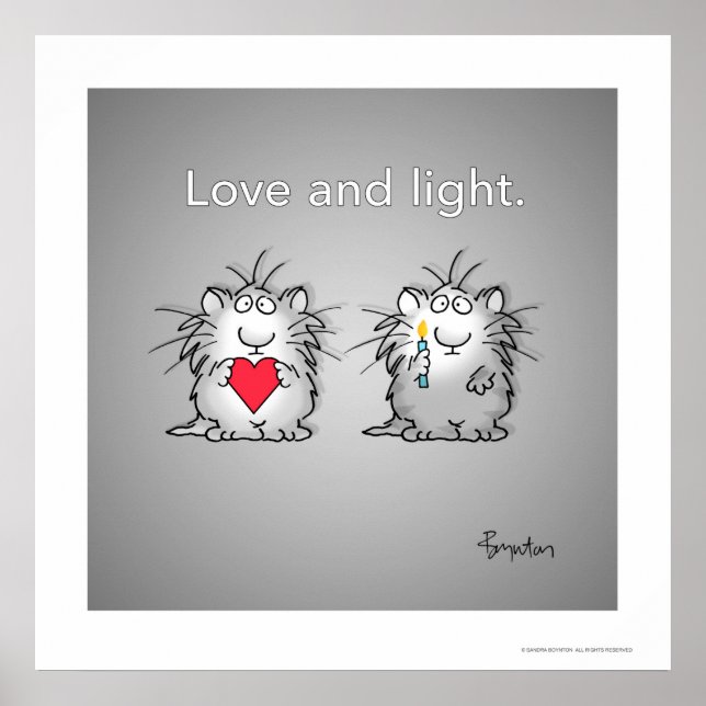 Liebe und Licht von Sandra Boynton Poster (Vorne)