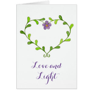 Liebe und Lichtkarte