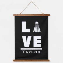 Liebe und Live Badminton Sports Fan Individuelle N