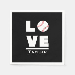 Liebe und Live Baseball Sportfächer Individuelle N Serviette