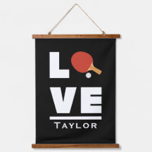 Liebe und Live-Tischtennis Sportfan Individuelle N