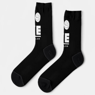 Liebe und Live-Volleyball Sportfächer Individuelle Socken