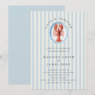 Liebe und Lobster Nautic Beach Engagement Party Einladung