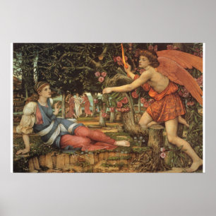 Liebe und Maiden von John Stanhope Poster