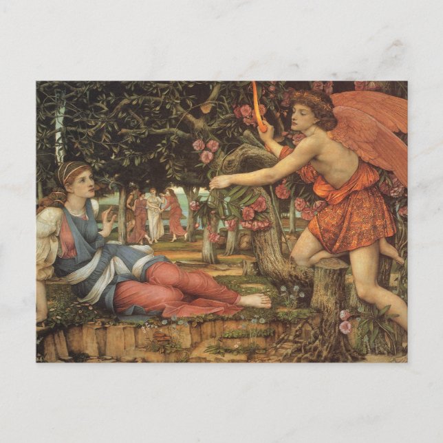 Liebe und Maiden von John Stanhope Postkarte (Vorderseite)