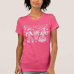 Liebe und mehr Schüsseln - Pyrex Butterprint Wei T-Shirt