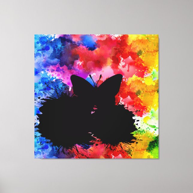 Liebe und Menschlichkeit werden die moderne Kunst  Leinwanddruck (Vorderseite)