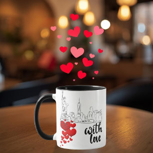 Liebe und Monument Personalisierter Becher Tasse