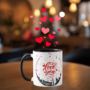 Liebe und Monument Personalisierter Becher Tasse