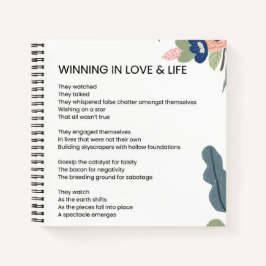 Liebe und Motivierend Gedichte gewinnen Notizbuch