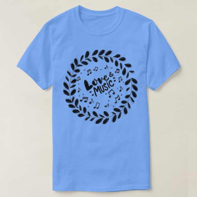 Liebe und Musik T-Shirt (Design vorne)