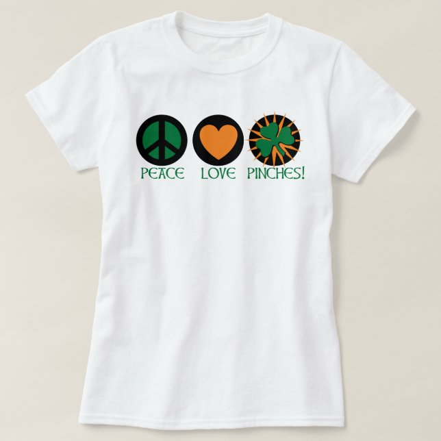 Liebe und Pinselstriche T-Shirt (Design vorne)