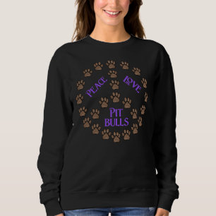 Liebe und Pit Bullen Sweatshirt
