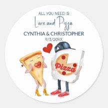 Liebe und Pizza Lustige Hochzeit