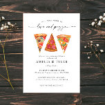 Liebe und Pizza Probe Einladung<br><div class="desc">Liebe und Pizza Probe Dinner Einladung - ideal für lässige Probe-Dinner</div>