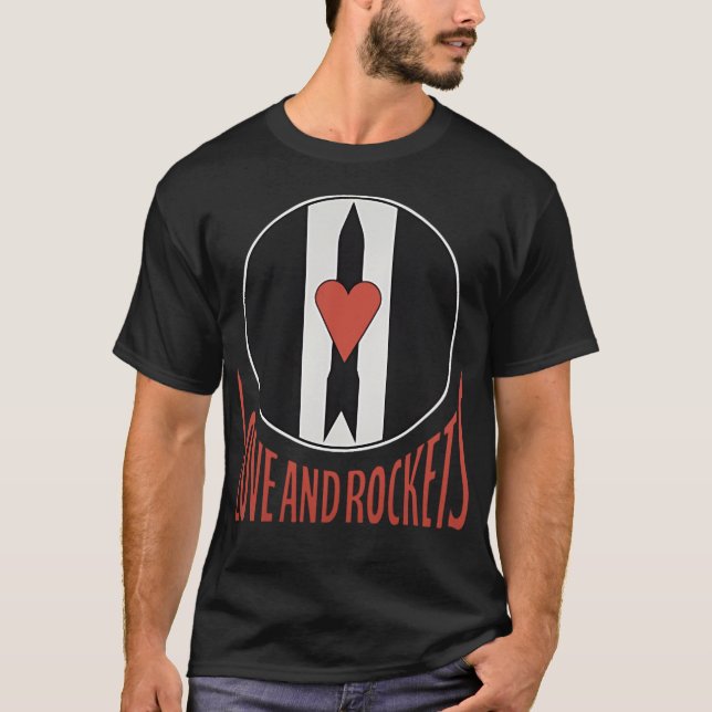 Liebe und Raketen T-Shirt (Vorderseite)